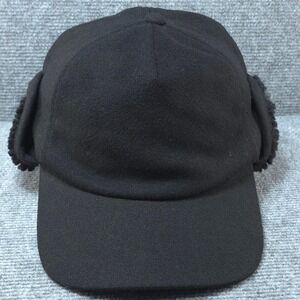 UGG Trapper Hat Cap Mens Medium Black Ear Flap Sherpa Winter Ski Outdoor Warm